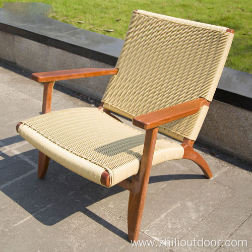 Wood Garden Chair Rattan Outdoor Patio Chairs